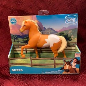 NEW DreamWorks Spirit Riding Free Horse QUESO 6.5" Collector Series Netflix
